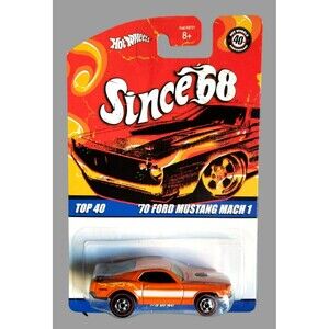 2008 Hot Wheels '70 FORD MUSTANG MACH I Since '68  TOP 40 Orange 1:64 #M1544 MOC